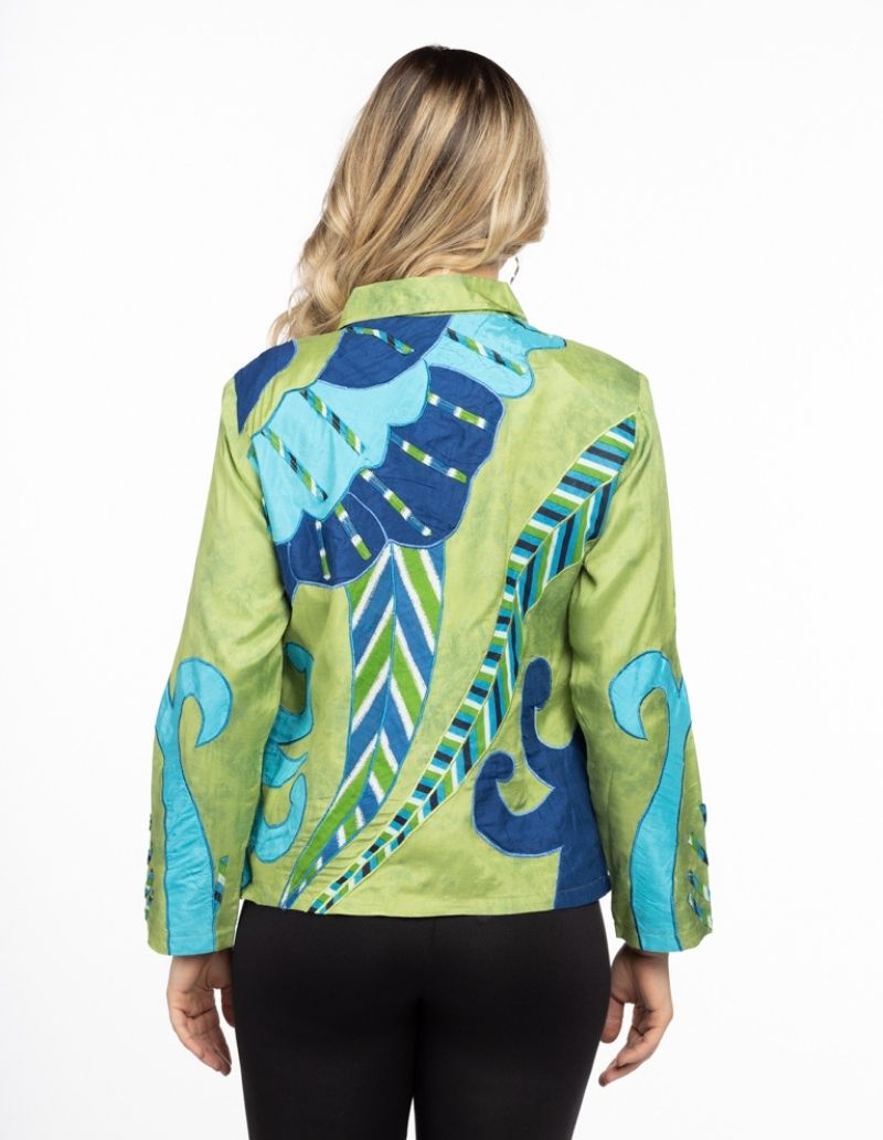 Jacket  With Cut Out Embroidery